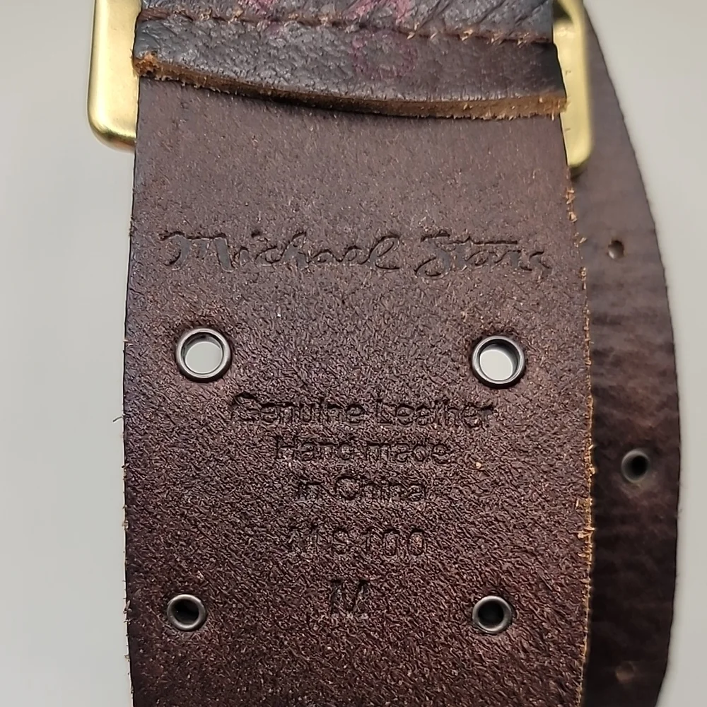 Michael Stars Belt Women's Medium Genuine Leather Grommets Studded Strappy Boho